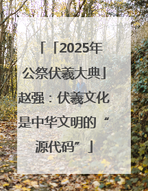「2025年公祭伏羲大典」赵强：伏羲文化是中华文明的“源代码”