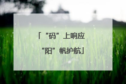 “码”上响应 “阳”帆护航