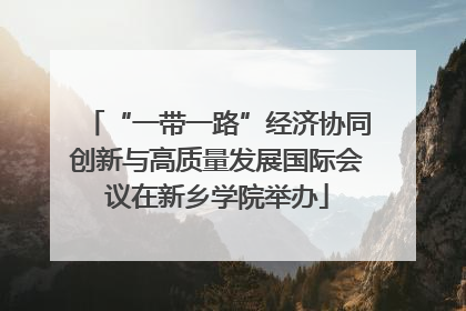 “一带一路”经济协同创新与高质量发展国际会议在新乡学院举办
