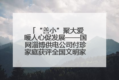 “善小”聚大爱 暖人心促发展——国网淄博供电公司付珍家庭获评全国文明家庭背后的文明密码