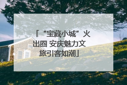 “宝藏小城”火出圈 安庆魅力文旅引客如潮