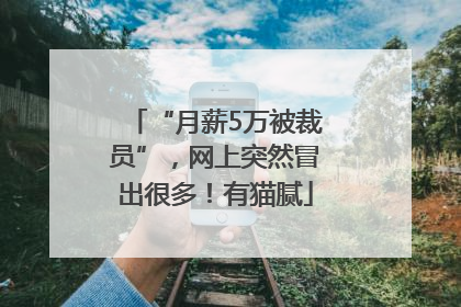 “月薪5万被裁员”，网上突然冒出很多！有猫腻