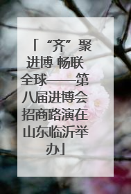 “齐”聚进博 畅联全球——第八届进博会招商路演在山东临沂举办