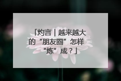 灼言｜越来越大的“朋友圈”怎样“炼”成？