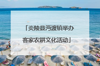 炎陵县沔渡镇举办客家农耕文化活动