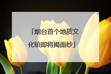 烟台首个地质文化镇即将揭面纱