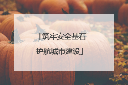 筑牢安全基石 护航城市建设