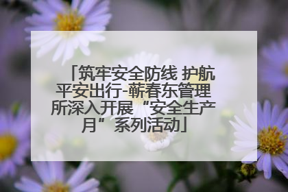 筑牢安全防线 护航平安出行-蕲春东管理所深入开展“安全生产月”系列活动