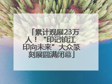 累计观展23万人！“印记镇江 印向未来”大众篆刻展圆满闭幕