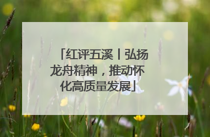 红评五溪丨弘扬龙舟精神，推动怀化高质量发展