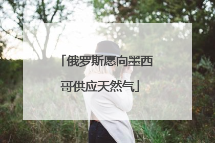 俄罗斯愿向墨西哥供应天然气