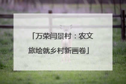 万荣闫景村：农文旅绘就乡村新画卷