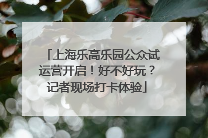 上海乐高乐园公众试运营开启！好不好玩？记者现场打卡体验