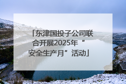东津国投子公司联合开展2025年“安全生产月”活动