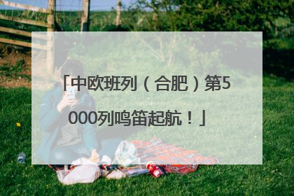 中欧班列（合肥）第5000列鸣笛起航！