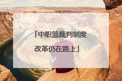 中职篮裁判制度改革仍在路上
