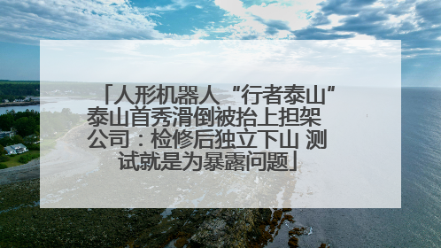 人形机器人“行者泰山”泰山首秀滑倒被抬上担架 公司：检修后独立下山 测试就是为暴露问题