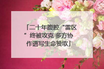 二十年腹腔“雷区”终被攻克 多方协作谱写生命赞歌