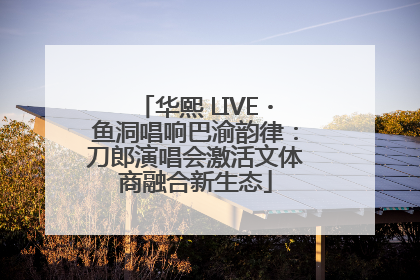 华熙 LIVE・鱼洞唱响巴渝韵律：刀郎演唱会激活文体商融合新生态