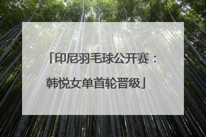 印尼羽毛球公开赛：韩悦女单首轮晋级