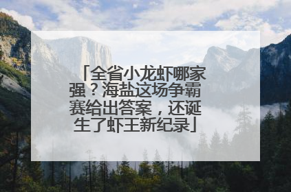 全省小龙虾哪家强？海盐这场争霸赛给出答案，还诞生了虾王新纪录