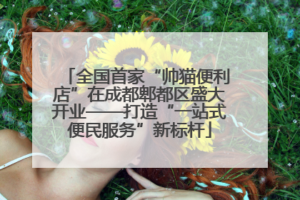 全国首家“帅猫便利店”在成都郫都区盛大开业——打造“一站式便民服务”新标杆