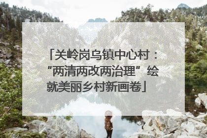 关岭岗乌镇中心村：“两清两改两治理”绘就美丽乡村新画卷