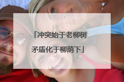 冲突始于老柳树 矛盾化于柳荫下