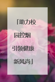 助力校园控烟 引领健康新风尚
