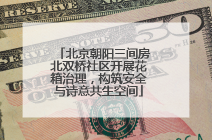 北京朝阳三间房北双桥社区开展花箱治理，构筑安全与诗意共生空间