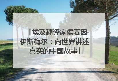 埃及翻译家侯赛因·伊斯梅尔：向世界讲述真实的中国故事