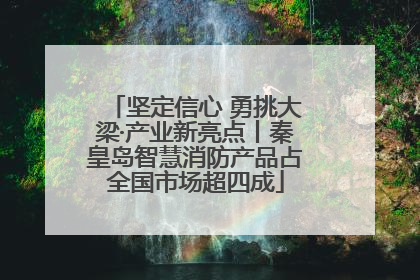 坚定信心 勇挑大梁·产业新亮点丨秦皇岛智慧消防产品占全国市场超四成