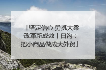 坚定信心 勇挑大梁·改革新成效丨白沟：把小商品做成大外贸