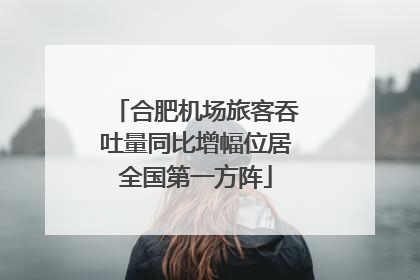 合肥机场旅客吞吐量同比增幅位居全国第一方阵