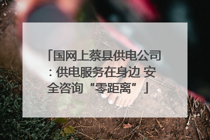 国网上蔡县供电公司：供电服务在身边 安全咨询“零距离”