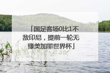 国足客场0比1不敌印尼，提前一轮无缘美加墨世界杯