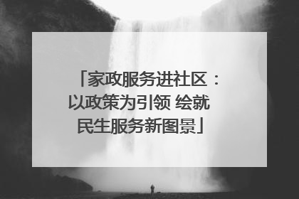 家政服务进社区：以政策为引领 绘就民生服务新图景