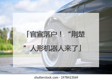 官宣落户！“荆楚”人形机器人来了