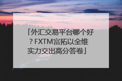 外汇交易平台哪个好？FXTM富拓以全维实力交出高分答卷