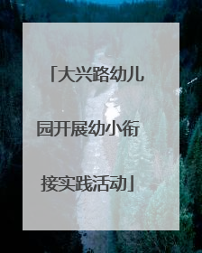 大兴路幼儿园开展幼小衔接实践活动