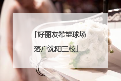 好丽友希望球场落户沈阳三校