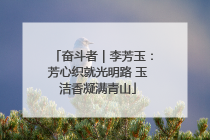 奋斗者｜李芳玉：芳心织就光明路 玉洁香凝满青山