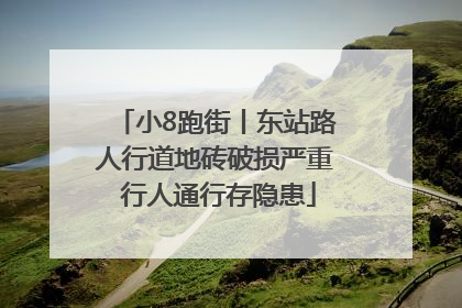 小8跑街丨东站路人行道地砖破损严重 行人通行存隐患