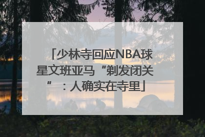 少林寺回应NBA球星文班亚马“剃发闭关”：人确实在寺里