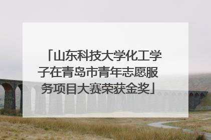 山东科技大学化工学子在青岛市青年志愿服务项目大赛荣获金奖