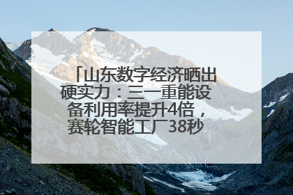 山东数字经济晒出硬实力：三一重能设备利用率提升4倍，赛轮智能工厂38秒生产一条轮胎