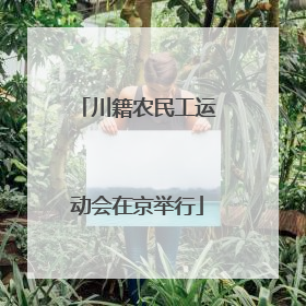 川籍农民工运动会在京举行