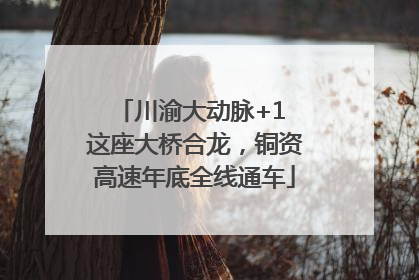 川渝大动脉+1 这座大桥合龙，铜资高速年底全线通车