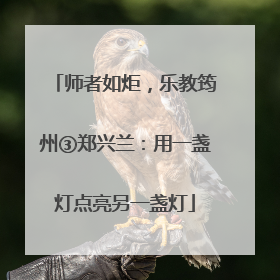 师者如炬，乐教筠州③郑兴兰：用一盏灯点亮另一盏灯
