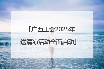 广西工会2025年送清凉活动全面启动